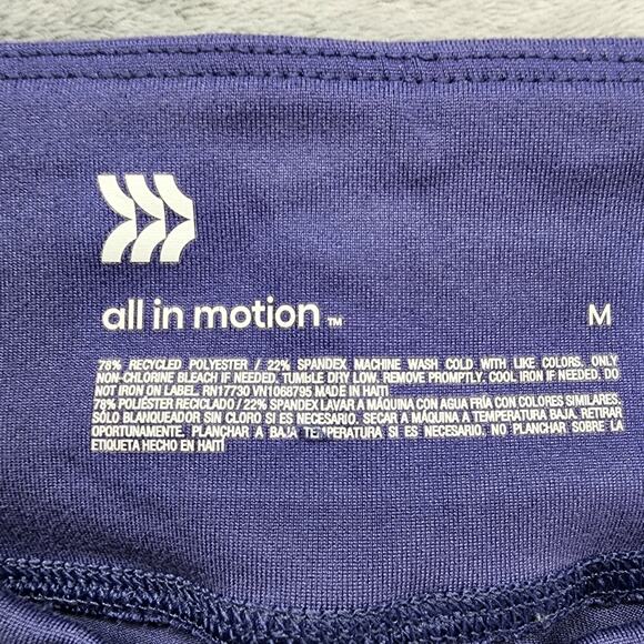 All In Motion Leggings Womens XL Purple High Rise Crop Capri Workout Gym Yoga - Picture 4 of 10